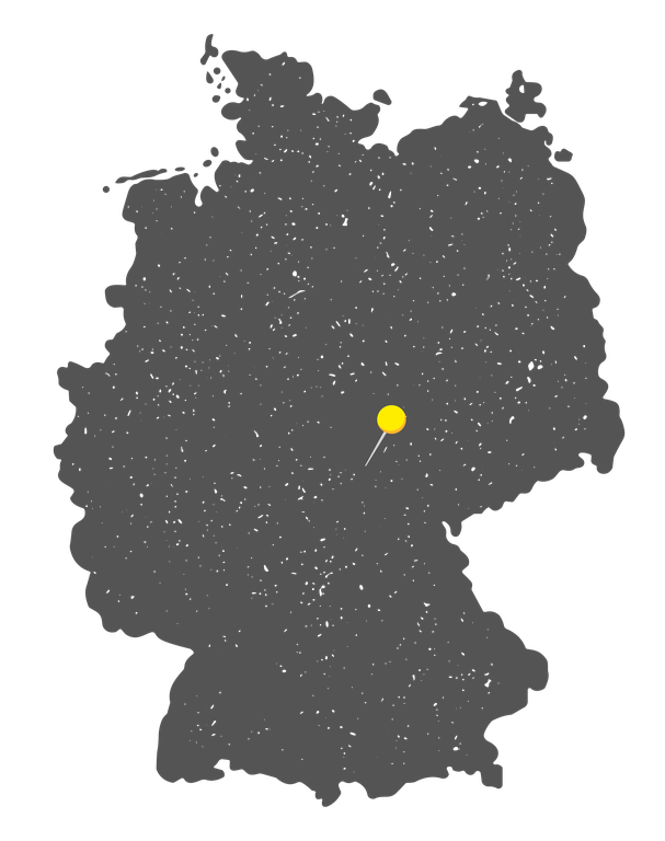 Map of Germany with Weimar location